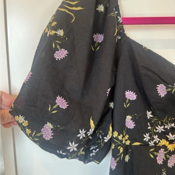 NWT Steve Madden Floral Black Dress Sz S - Picture 3 of 9